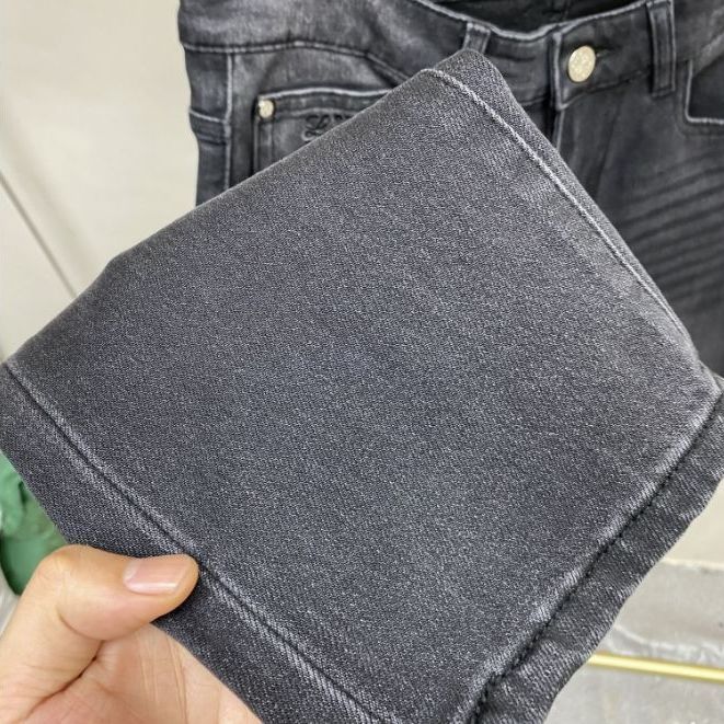 『29-40』ハイエンド重工芸高品質ヨーロッパ製ストレッチスリムフィットテーパードジーンズ