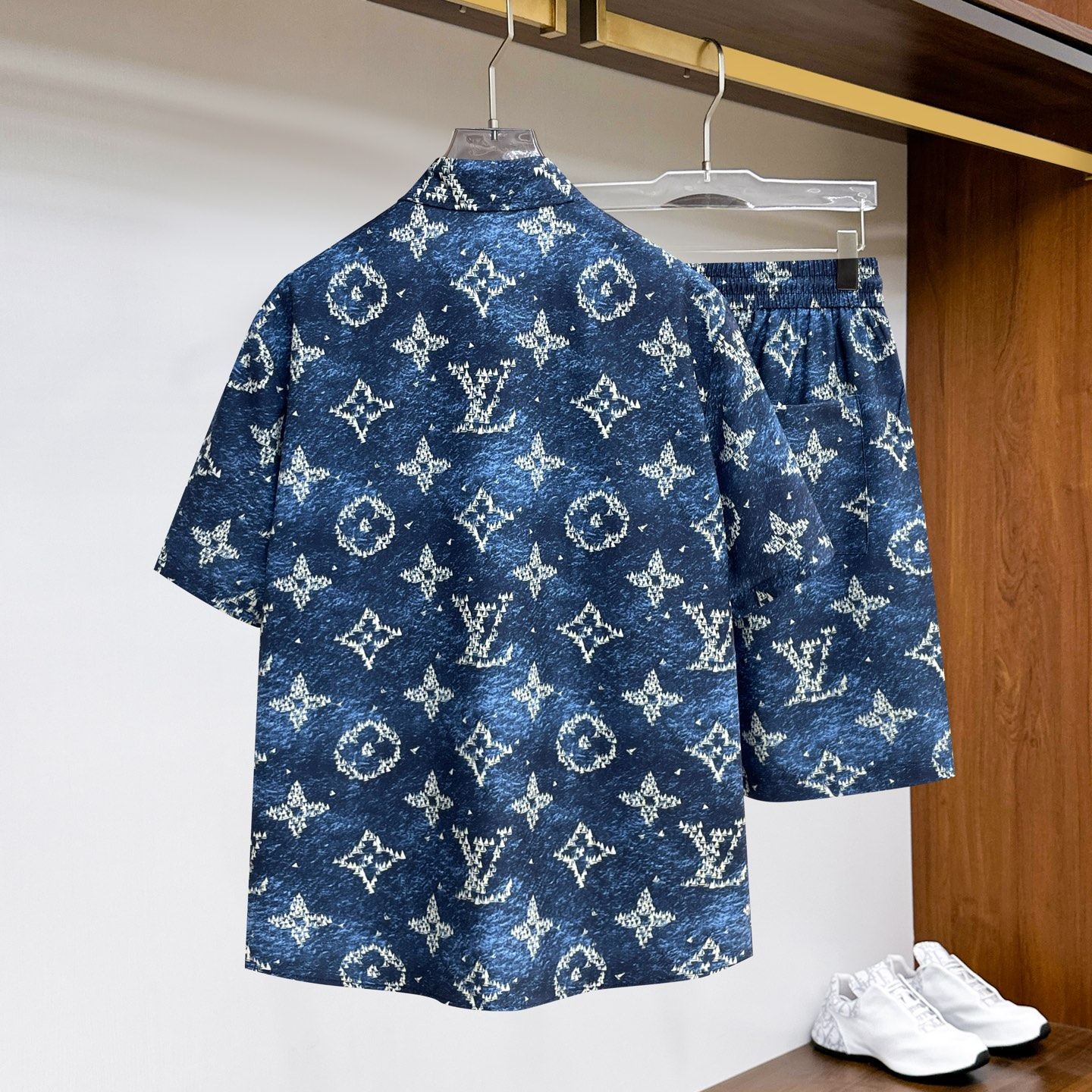 『M-3XL』夏物プリントシャツ＆ショートパンツセット - トレンディなツーピースセット