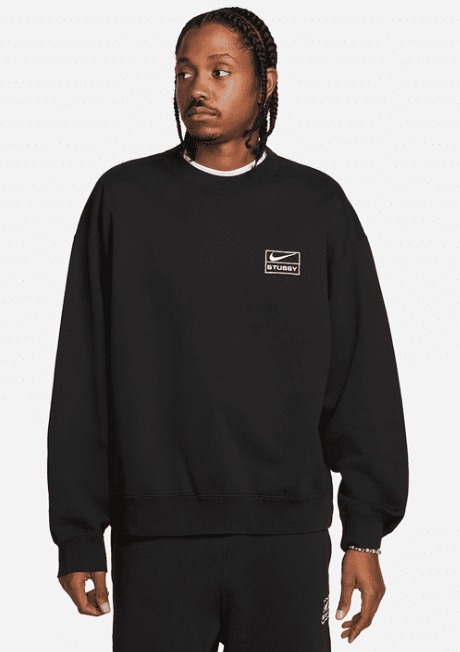 ★関税込★Stussy★STUSSY & NIKE STONE WASH FLEECE CREW★
