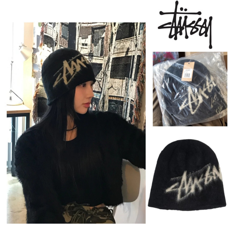 [STUSSY] 男女兼用 BRUSHED OUT STOCK SKULLCAP BEANIE