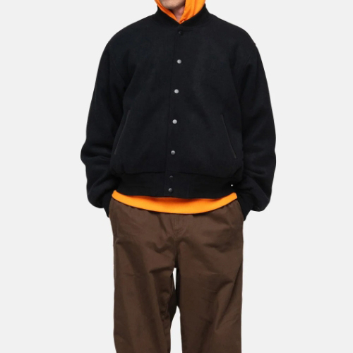 ★23-24FW新作★STUSSY★SPORT MELTON VARSITY JACKET