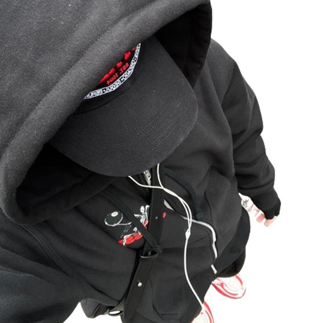 ★人気★【Stussy】★Stussy Apocalypse Zip Hoodie Black★