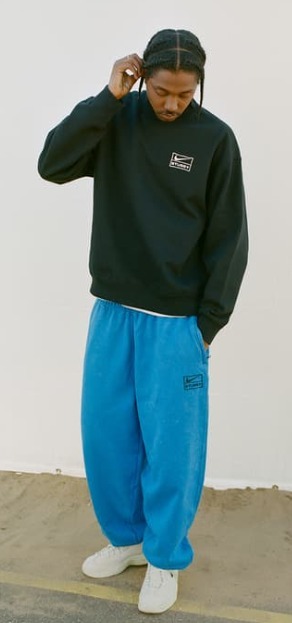 ★関税込★Stussy★STUSSY & NIKE STONE WASH FLEECE CREW★