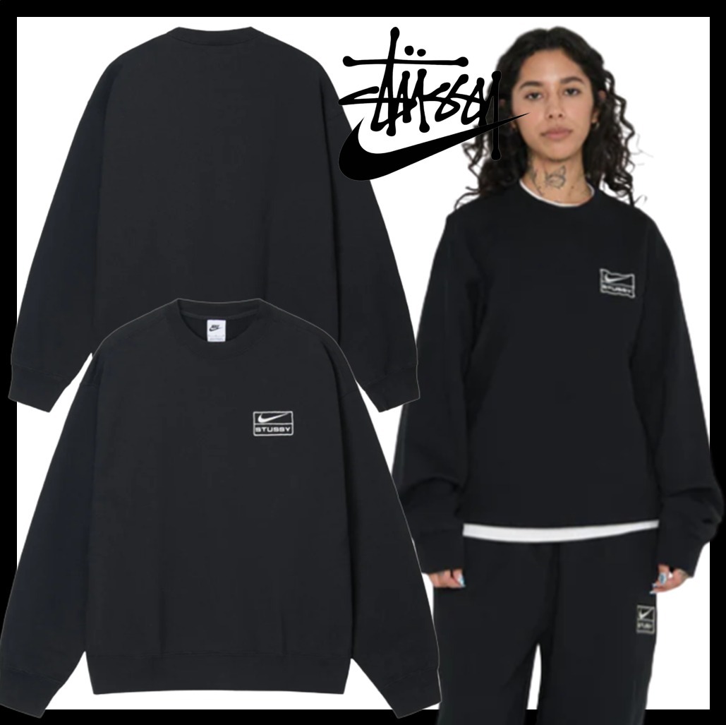 ★関税込★Stussy★STUSSY & NIKE STONE WASH FLEECE CREW★