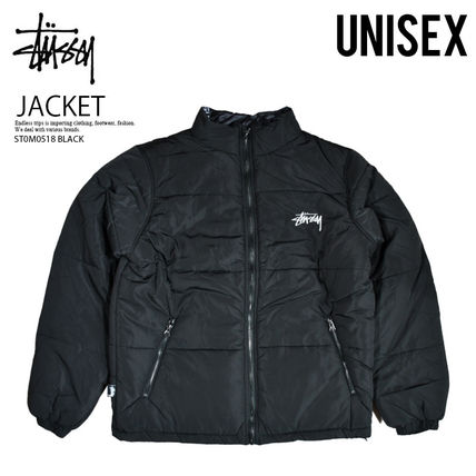 即納★STUSSY★STOCK 8 BALL PUFFER JACKET★ST0M0518 BLACK