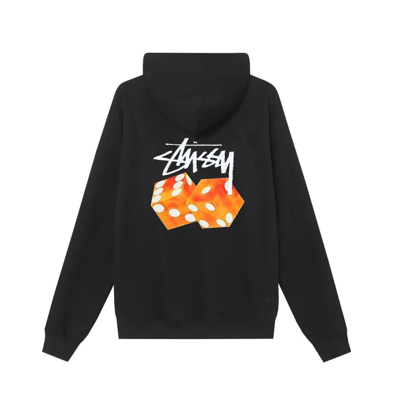 Stussy Hoodie Orange Dice