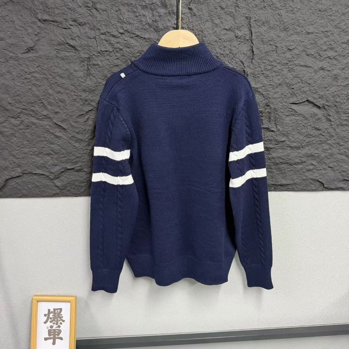 『L-4XL』秋物の新作ニットカーディガン 襟付き、長袖、ユニセックス
