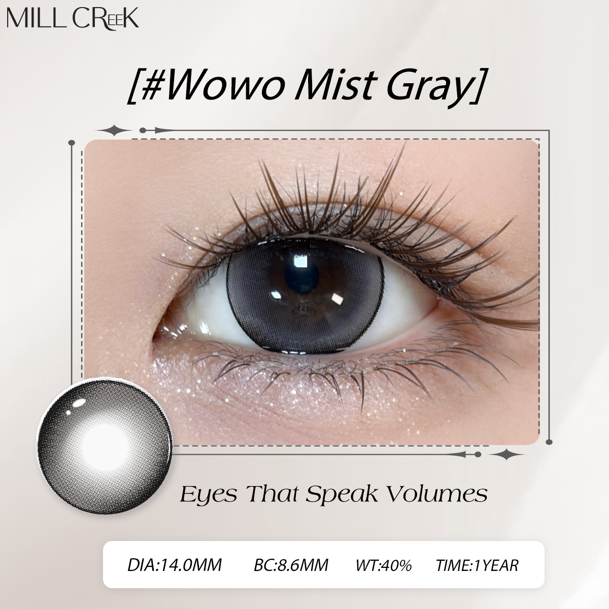  Wowo Mist Gray DIA:14.0 GDIA:13.5