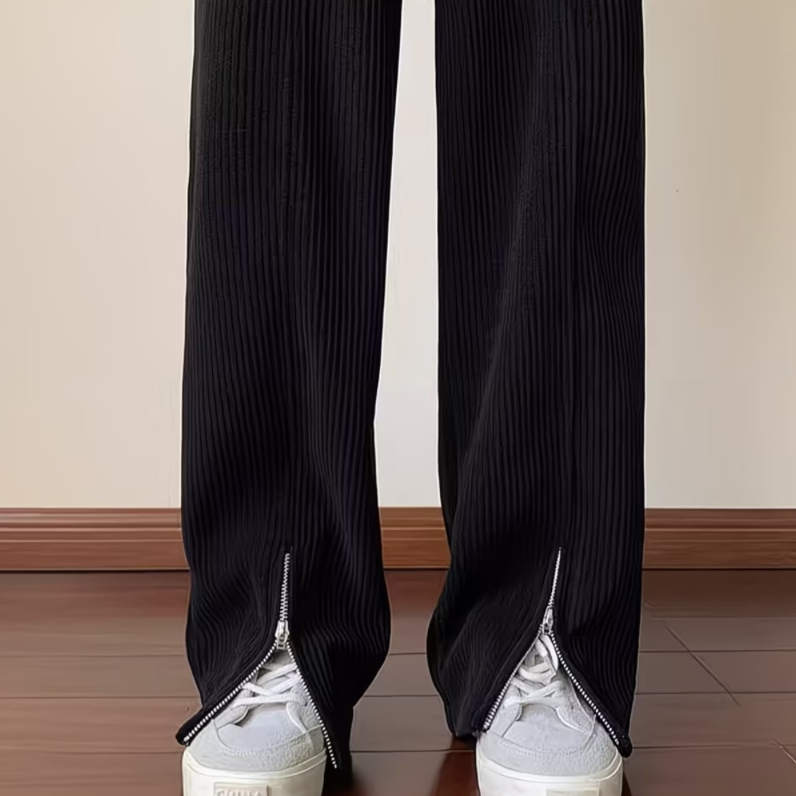 垂感燈芯絨褲子男潮牌直筒寬松休閒褲春秋季男士長褲