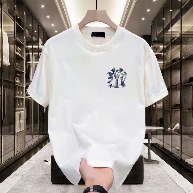 寬鬆美式潮流ins圓領樹葉紮染短袖T恤