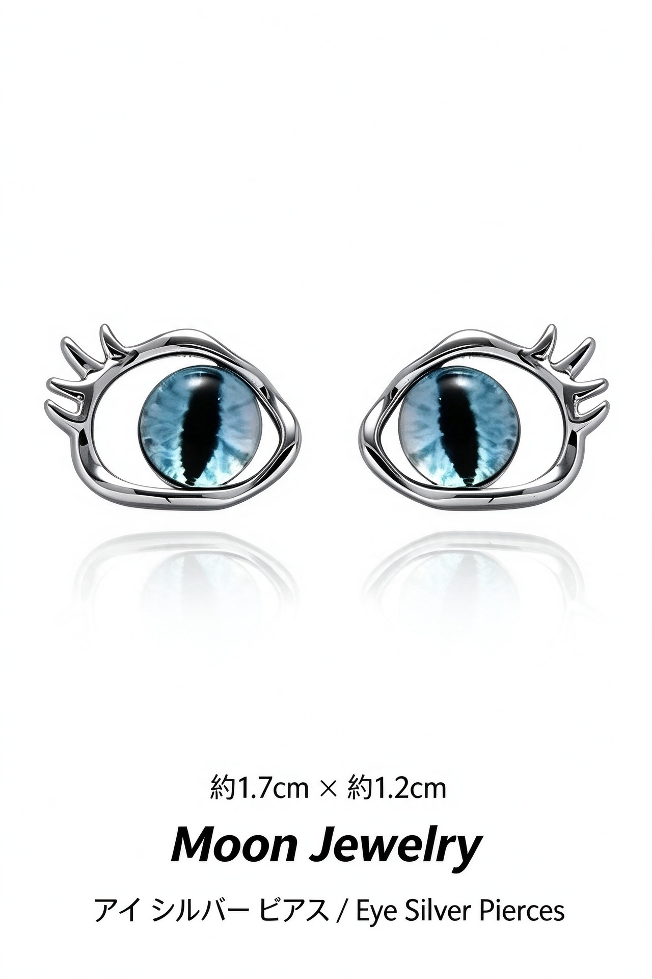 Cat’s Eye Hollow Eye Stud Earrings | Moon Jewelry