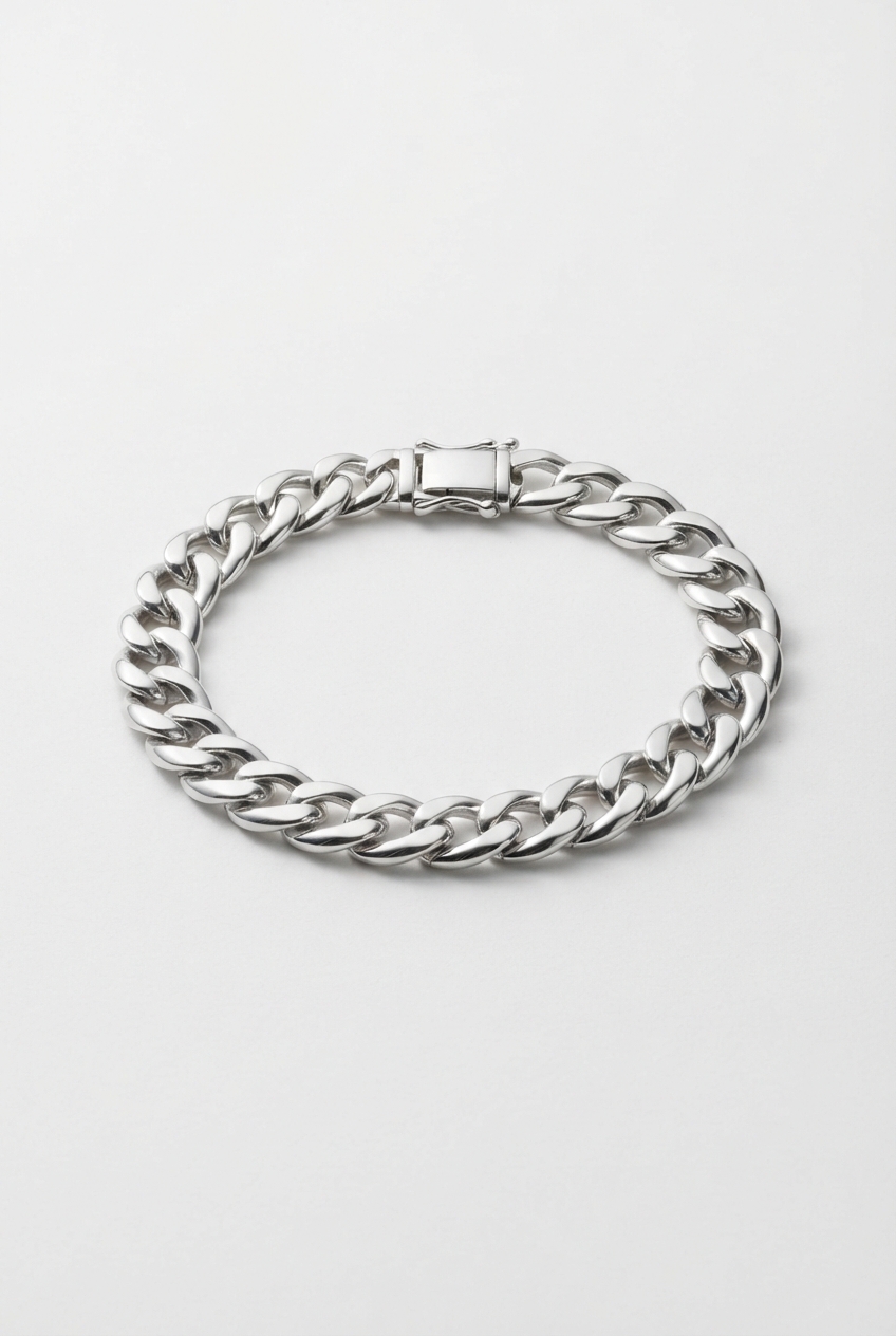 Moon Jewelry silver crystal chain bracelet product image