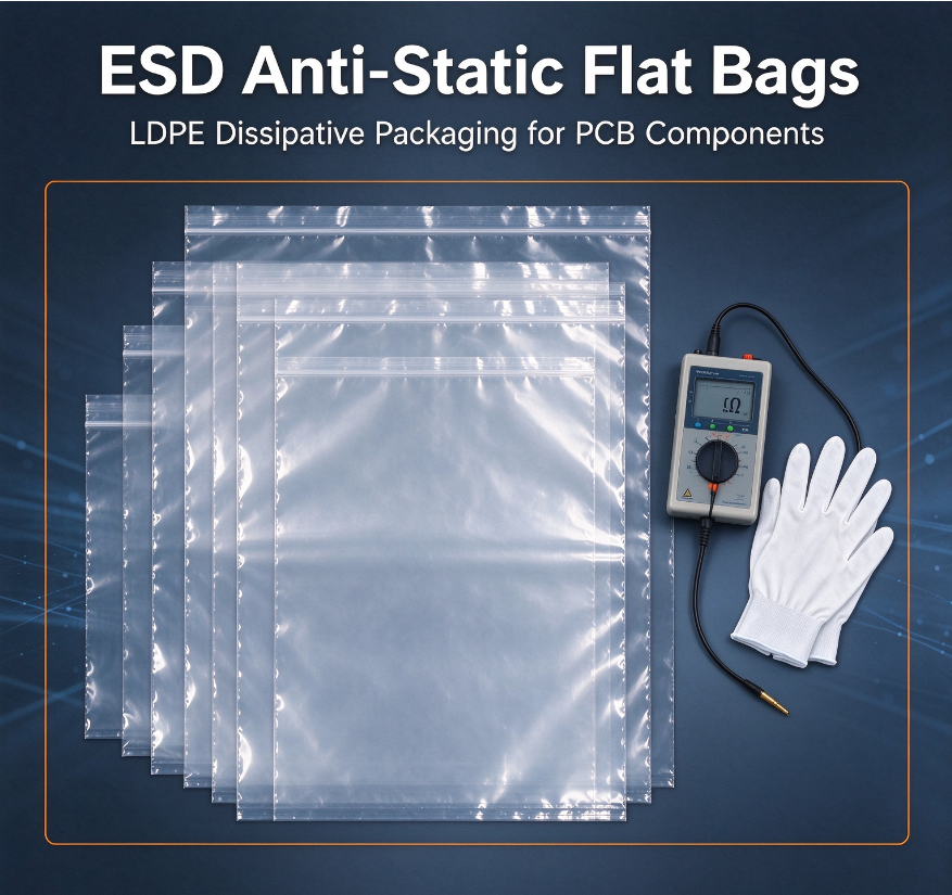 Moisture Barrier ESD Bags Heat-Seal 30cm x 40cm (Pack of 50)