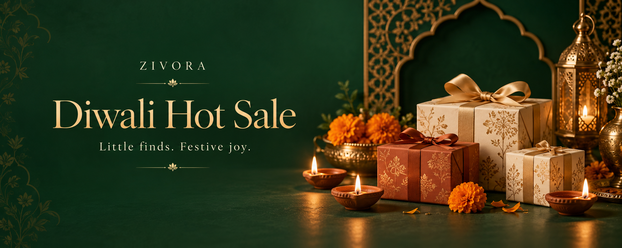 Zivora Diwali Hot Sale. Little finds. Festive joy.