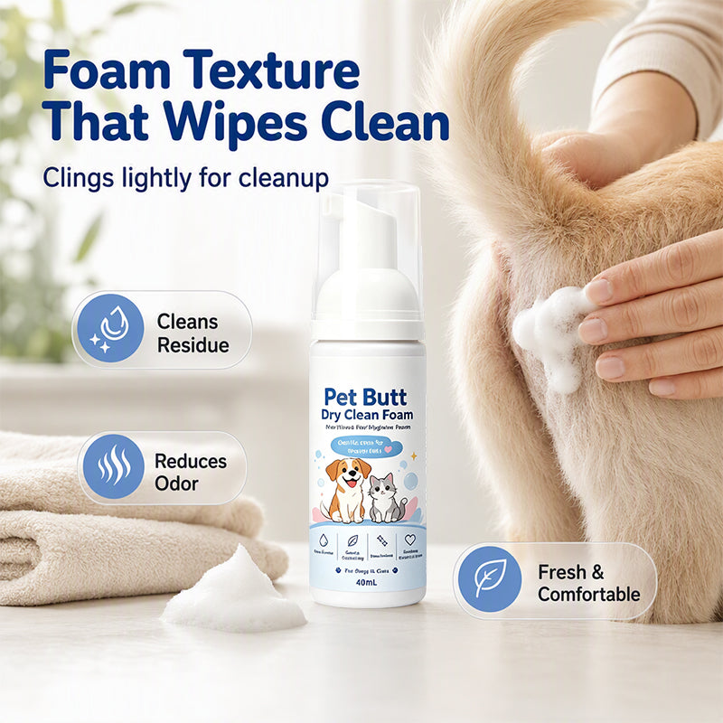 Hygiene foam suitable for cats and dogs