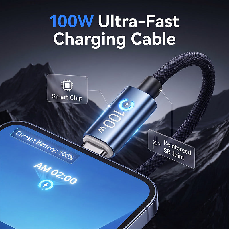 100W super fast charging cable
