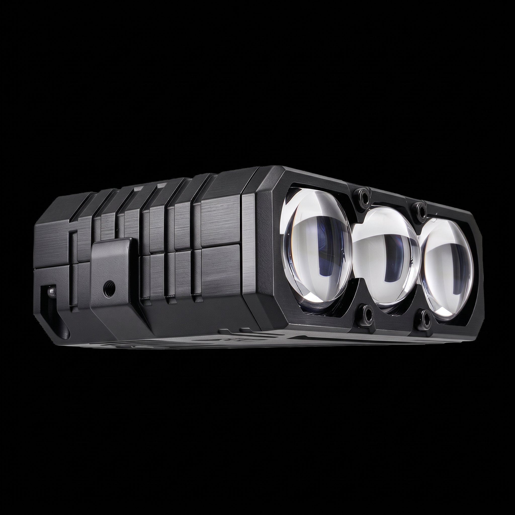 Triple-Lens LED Auxiliary Light with Black Housing