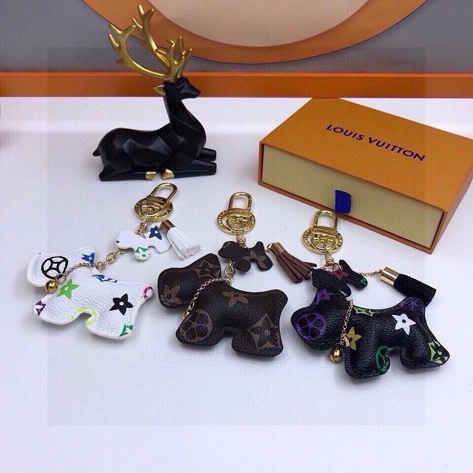 【LV旗艦店】ルイ・ヴィトン スコティッシュテリア犬モチーフ バッグチャーム・キーホルダー
