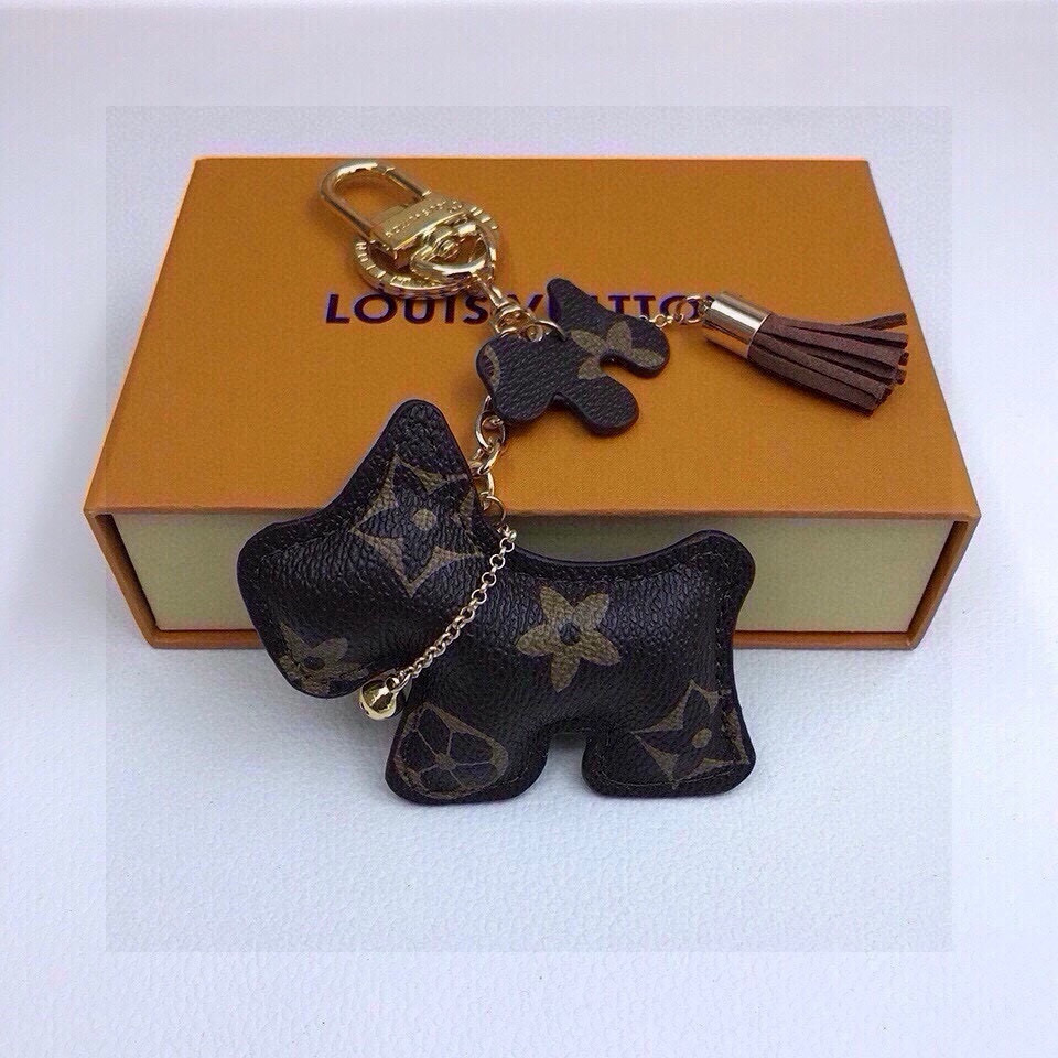 【LV旗艦店】ルイ・ヴィトン スコティッシュテリア犬モチーフ バッグチャーム・キーホルダー