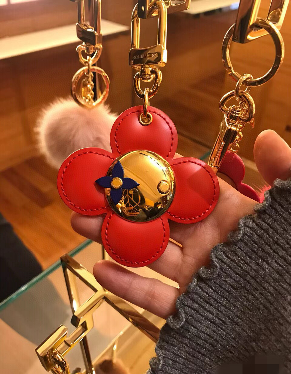 【LV旗艦店】ルイ・ヴィトン ヴィヴィエンヌ レッドフラワー バッグチャーム・キーホルダー M67359