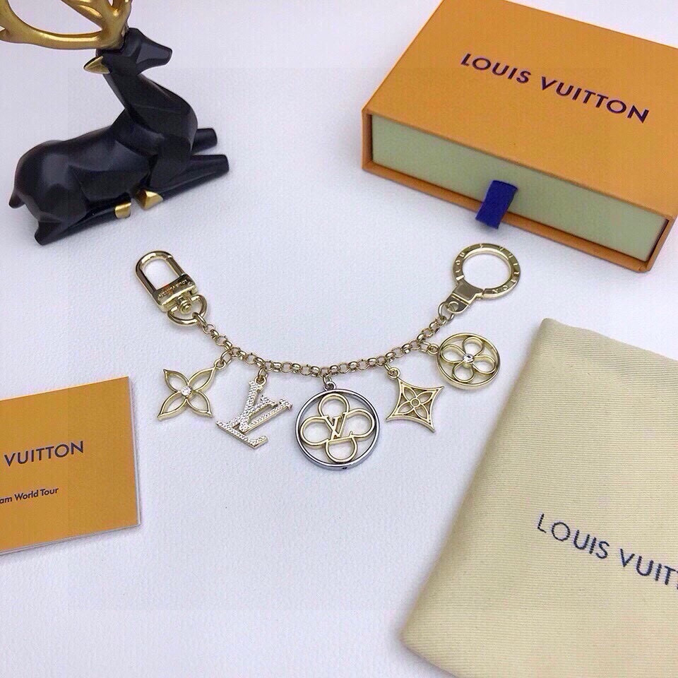【LV旗艦店】ルイヴィトン LV フラワーチェーンバッグチャーム M68998