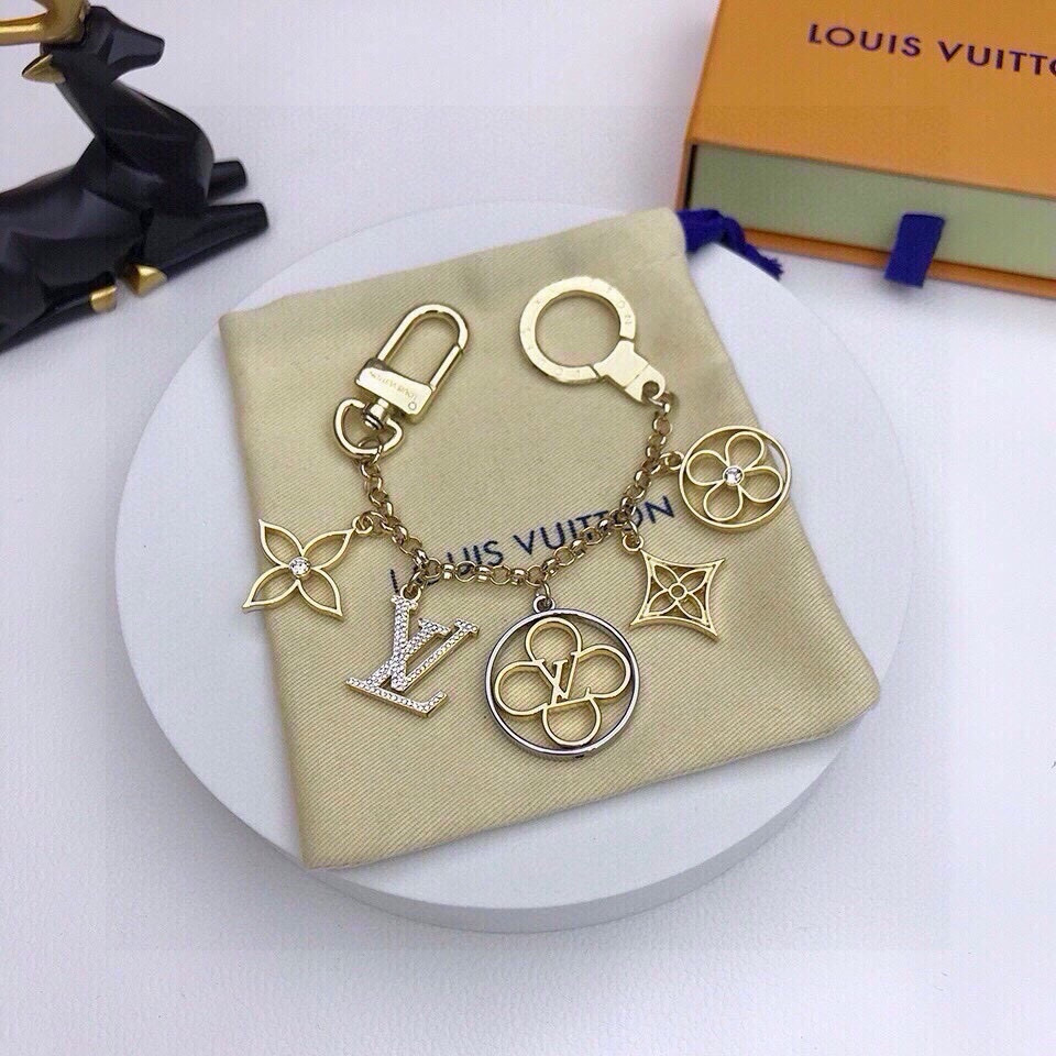 【LV旗艦店】ルイヴィトン LV フラワーチェーンバッグチャーム M68998