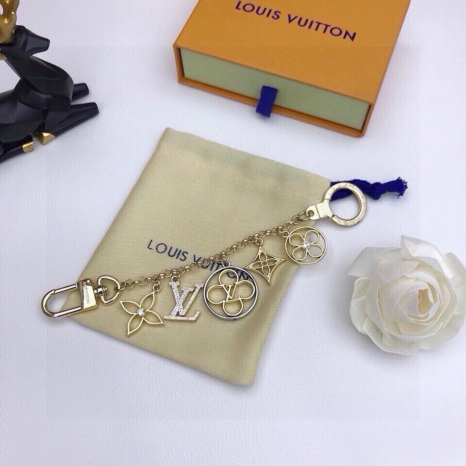 【LV旗艦店】ルイヴィトン LV フラワーチェーンバッグチャーム M68998