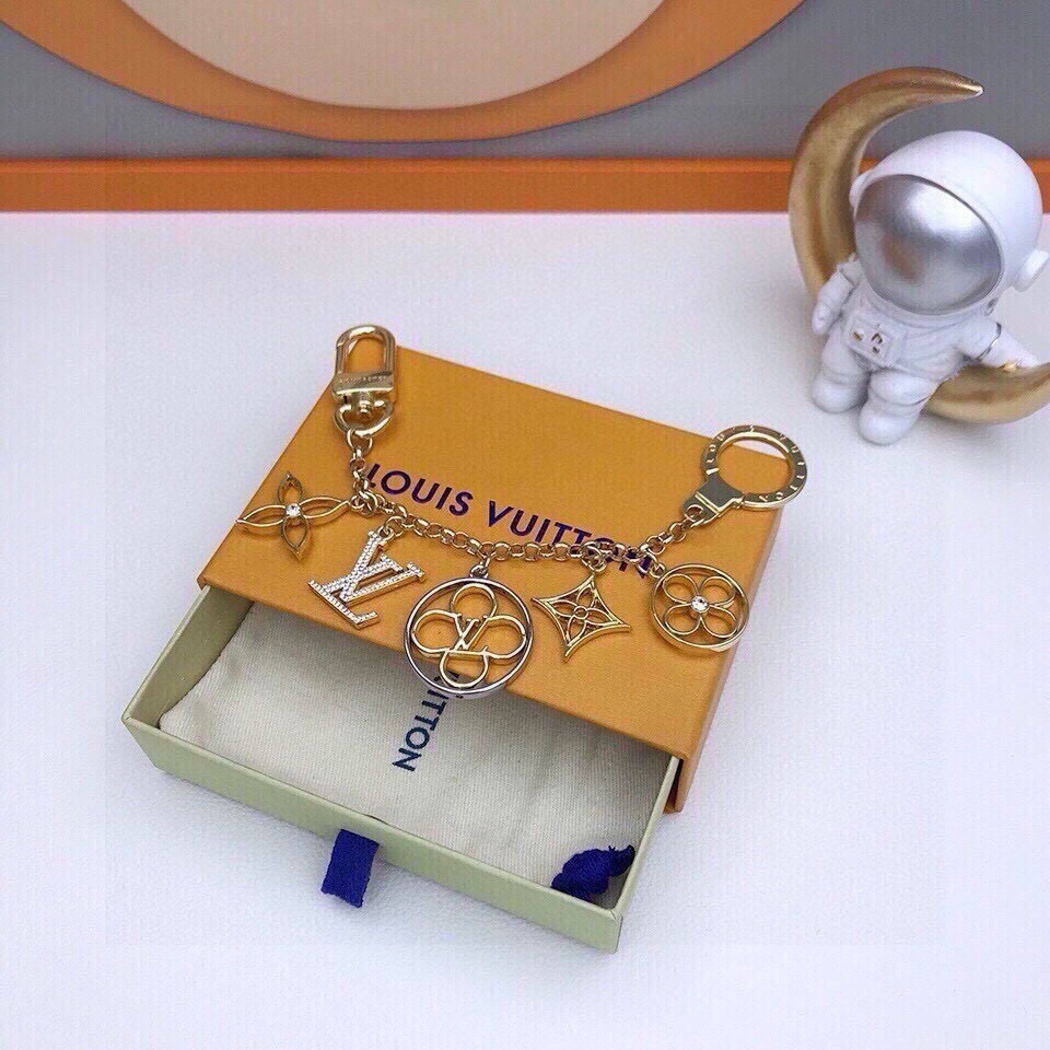 【LV旗艦店】ルイヴィトン LV フラワーチェーンバッグチャーム M68998