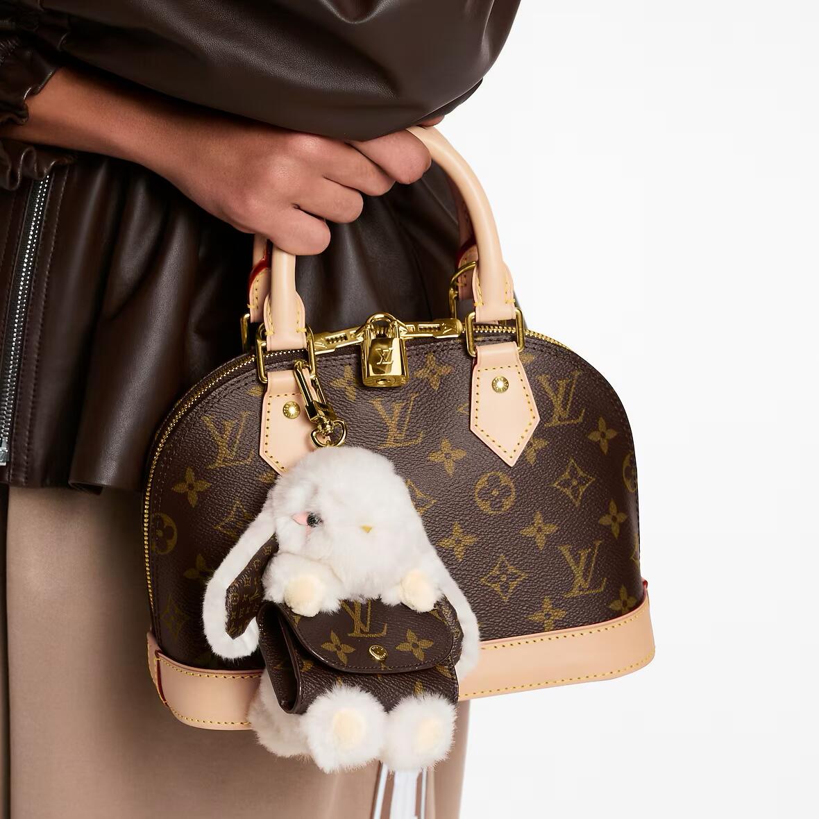 【LV旗艦店】ルイ・ヴィトン LV キュートバニー バニー イヤホンバッグチャーム M03230