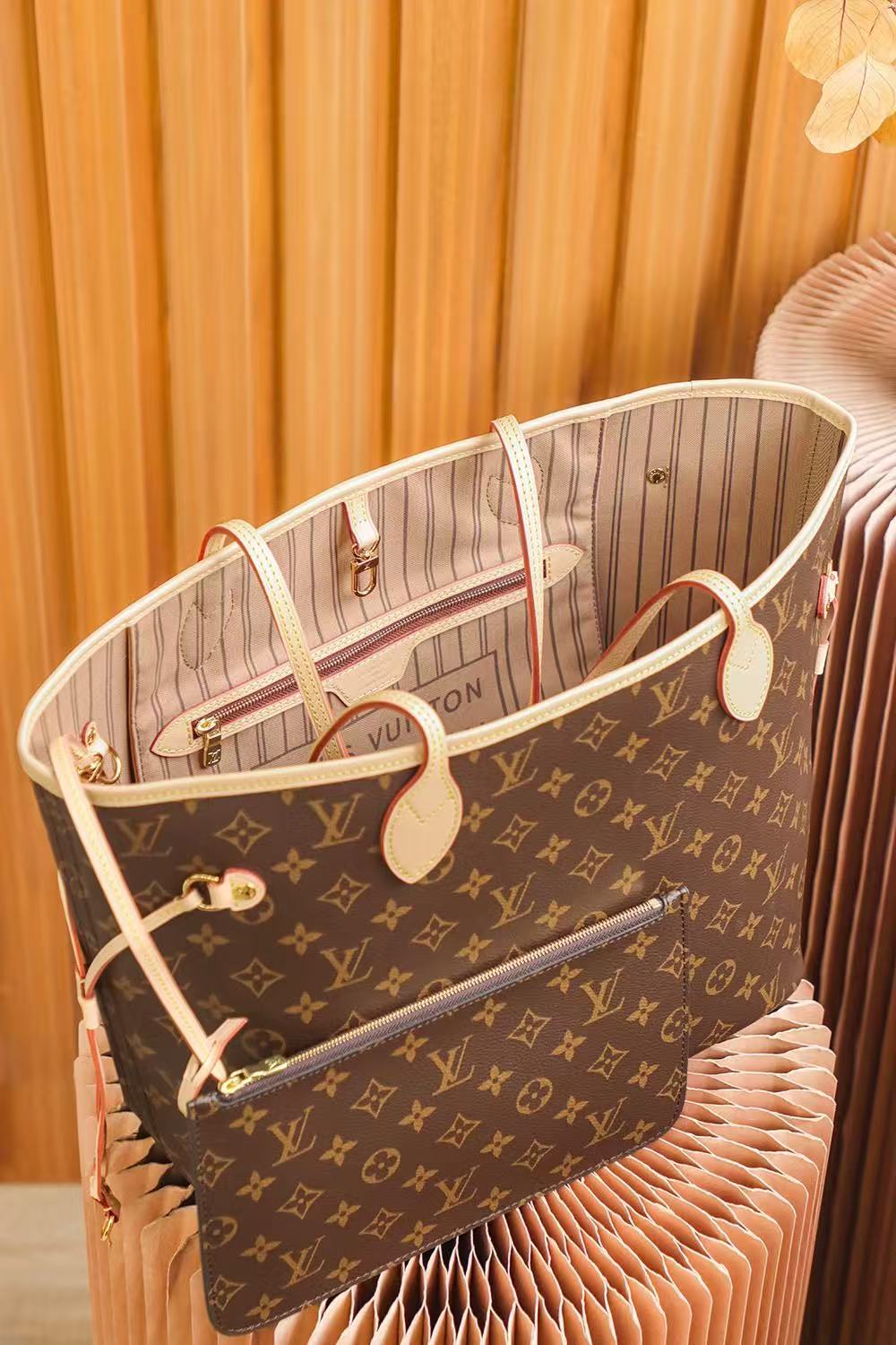 LOUIS VUITTON LV ネヴァーフル MM 日本店人気 No.1 通勤トート 学生 OL ママ万能バッグ M46987