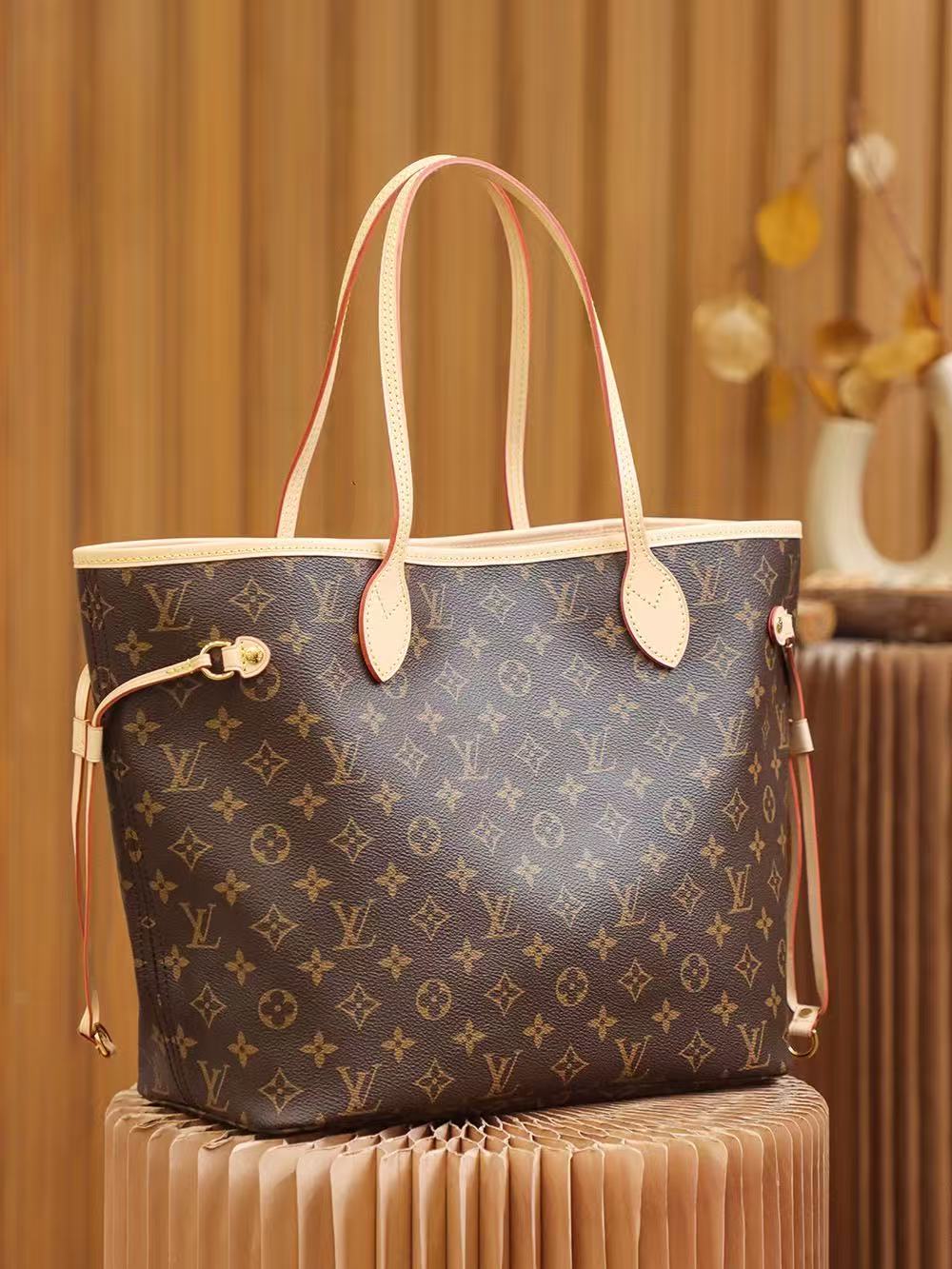 LOUIS VUITTON LV ネヴァーフル MM 日本店人気 No.1 通勤トート 学生 OL ママ万能バッグ M46987