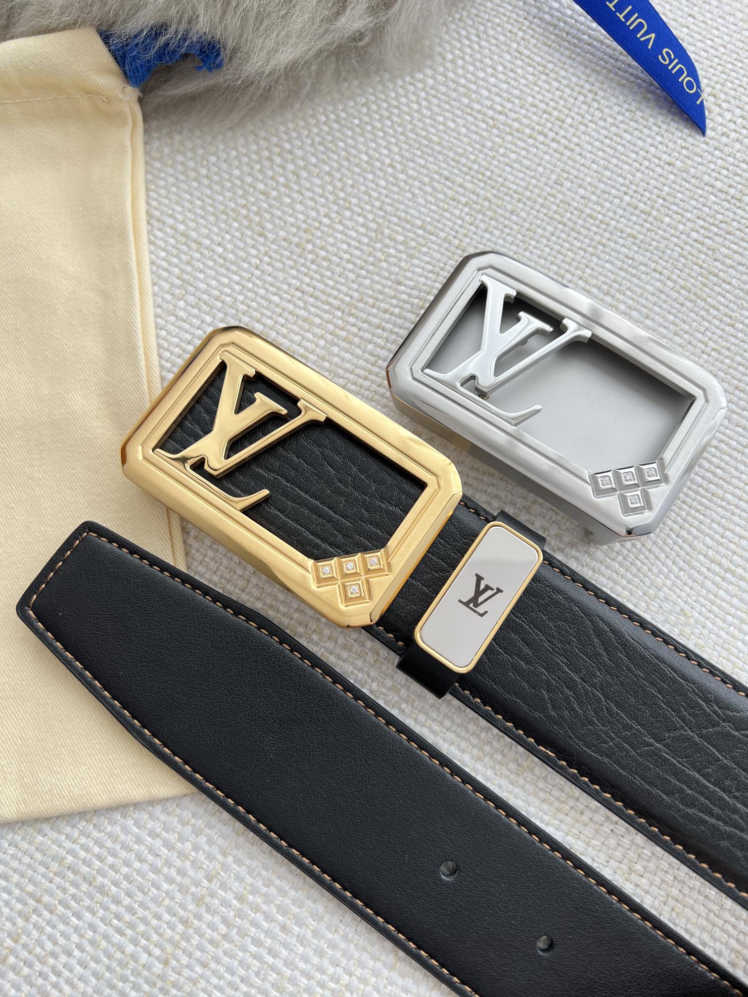 【LOUIS VUITTON】(ルイヴィトン) 3.8cmベルト メンズ-BRAND OFF