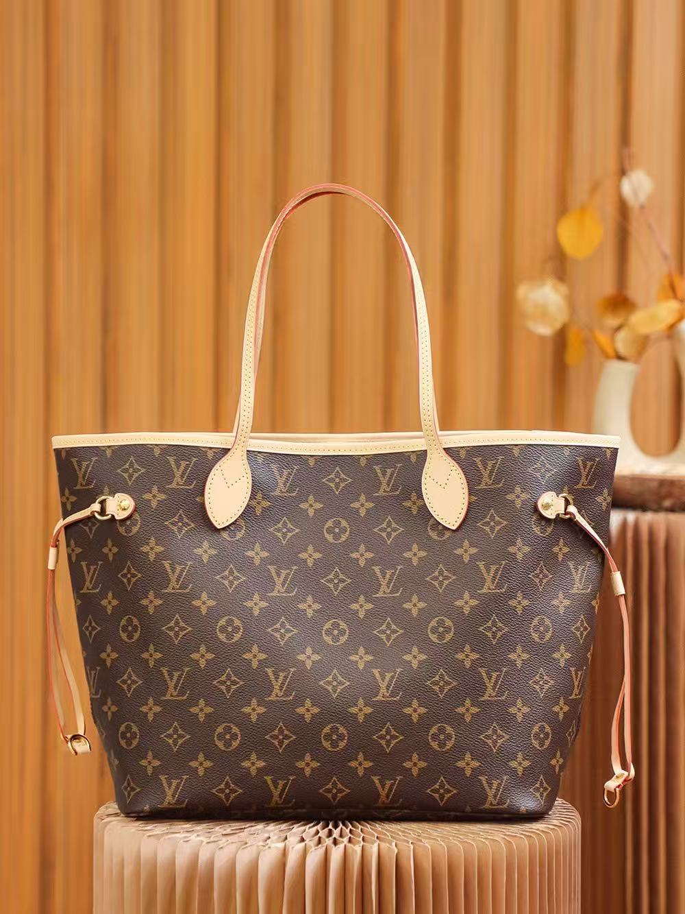 LOUIS VUITTON LV ネヴァーフル MM 日本店人気 No.1 通勤トート 学生 OL ママ万能バッグ M46987