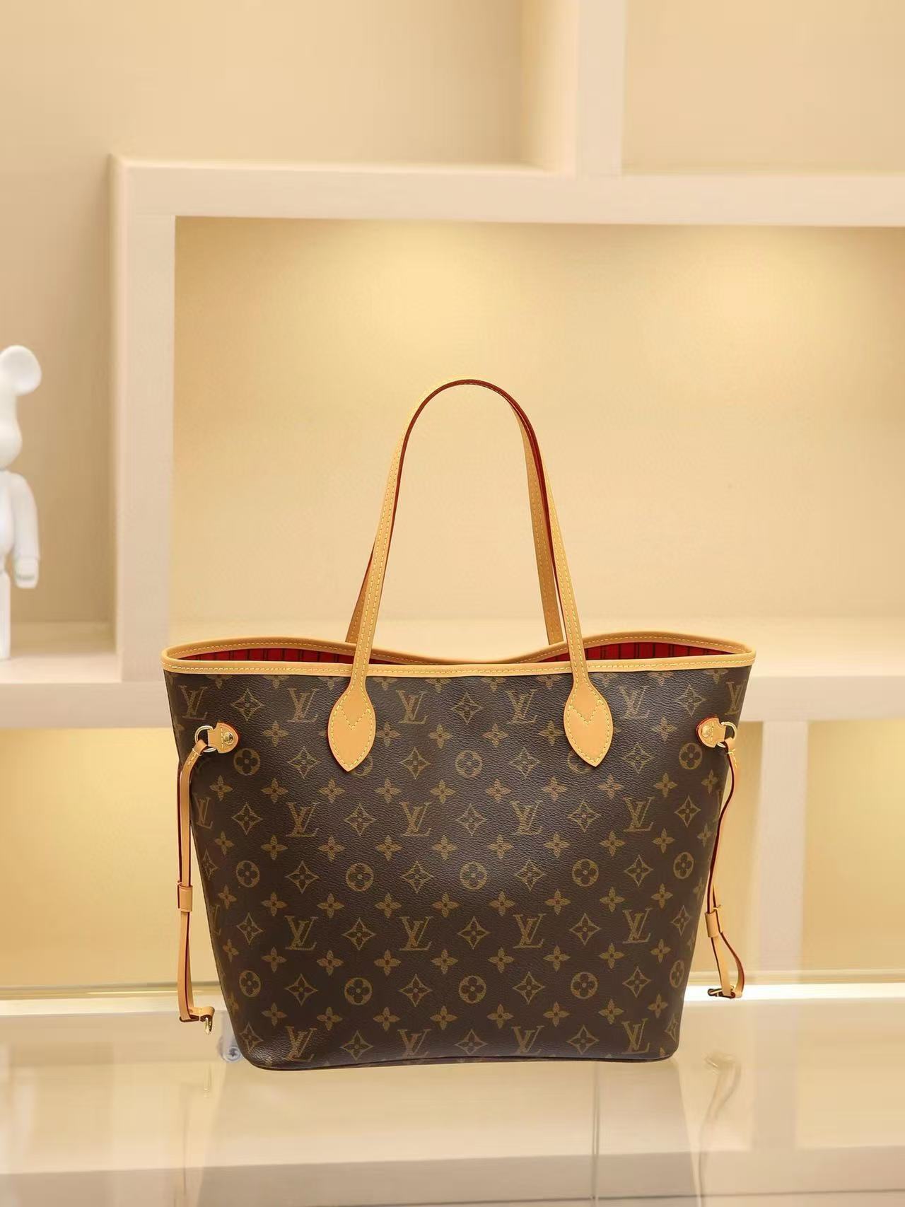 LOUIS VUITTON LV ネヴァーフル MM 日本店人気 No.1 通勤トート 学生 OL ママ万能バッグ M46987