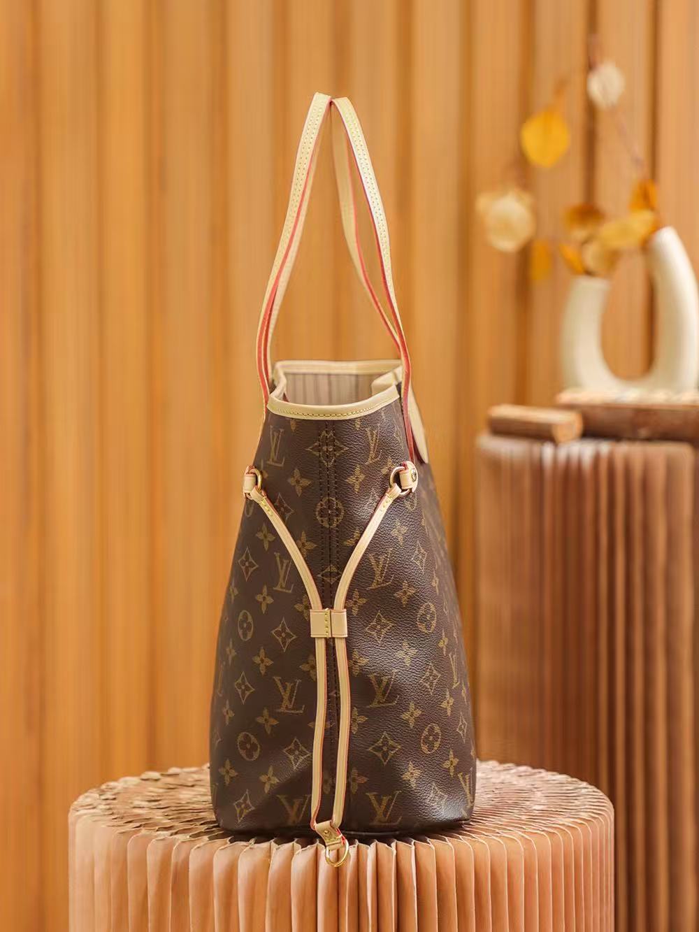LOUIS VUITTON LV ネヴァーフル MM 日本店人気 No.1 通勤トート 学生 OL ママ万能バッグ M46987