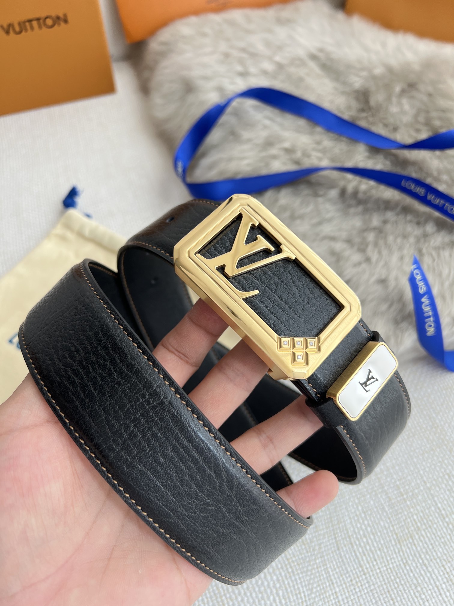 【LOUIS VUITTON】(ルイヴィトン) 3.8cmベルト メンズ-BRAND OFF