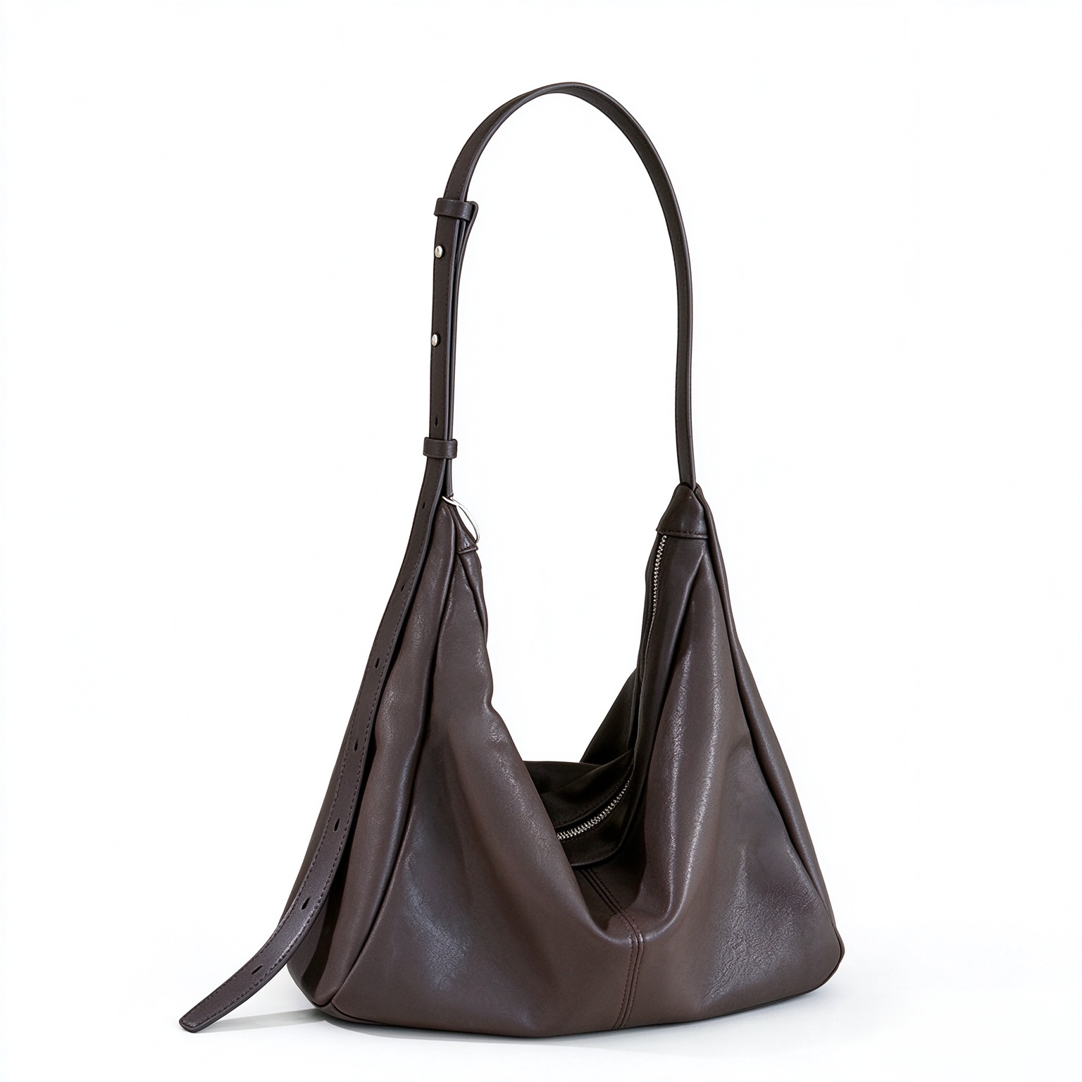 Slouchy Lambskin Hobo Bag