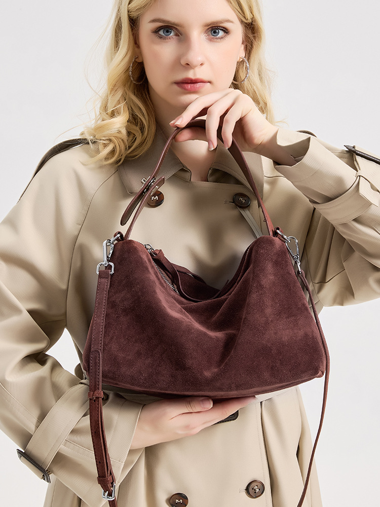 Soft Matte Leather Pillow Tote Bag