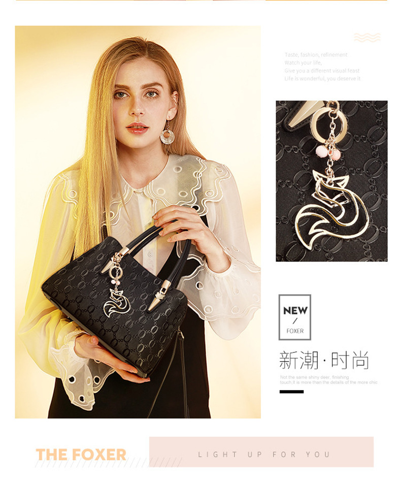 Monogram Jacquard Tote Handbag