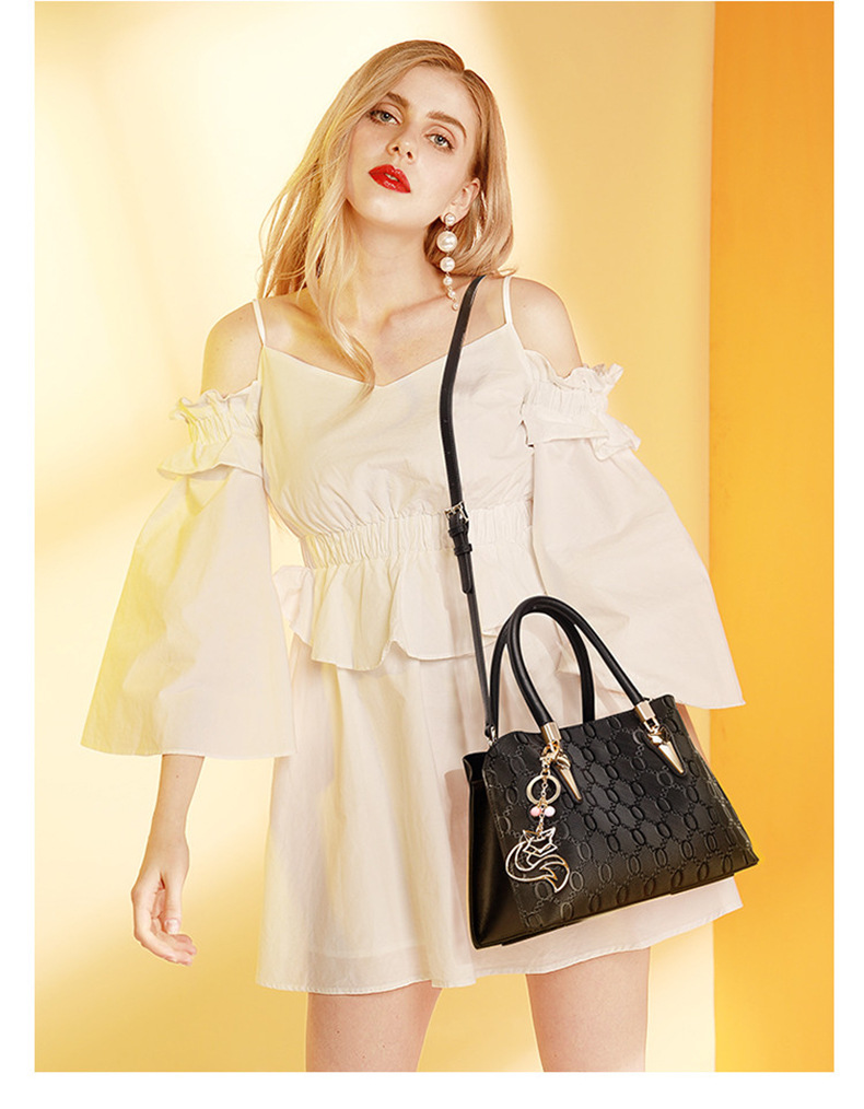 Monogram Jacquard Tote Handbag