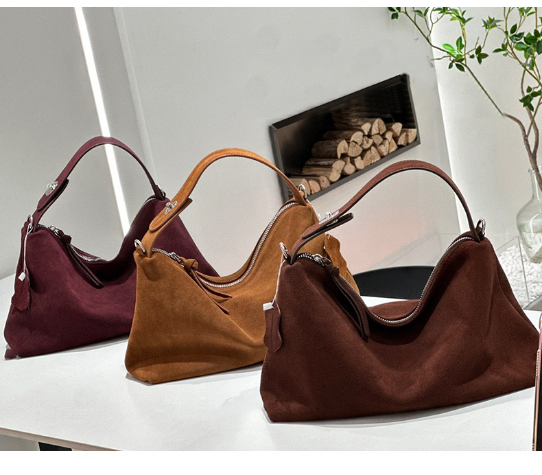 Soft Matte Leather Pillow Tote Bag