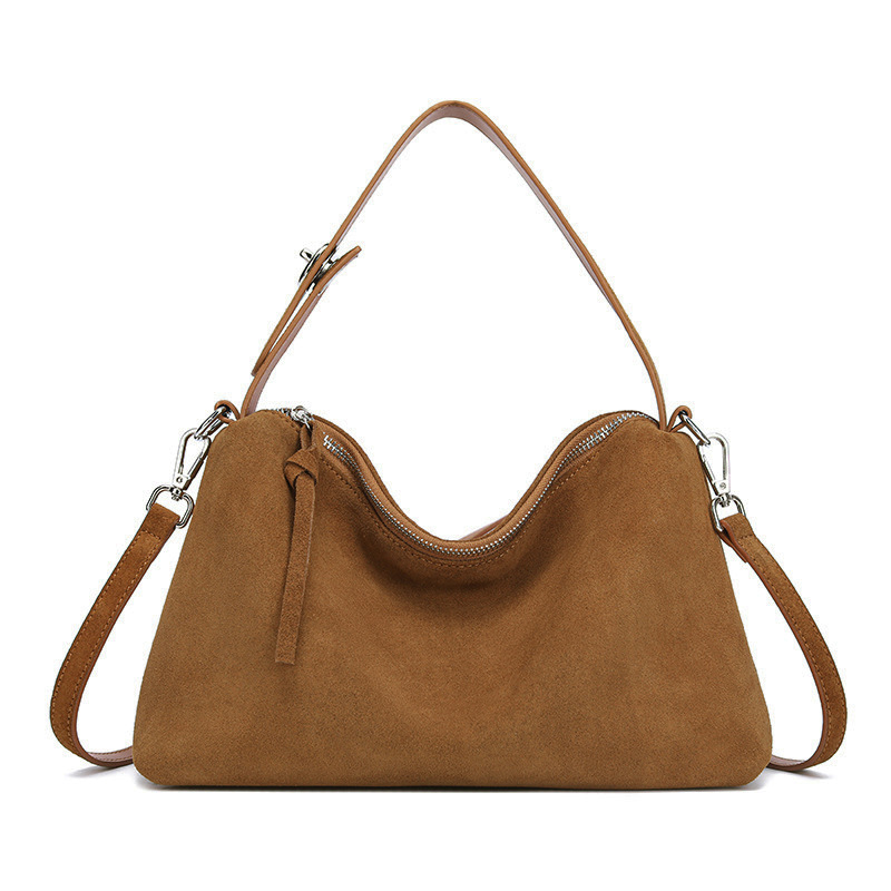 Soft Matte Leather Pillow Tote Bag