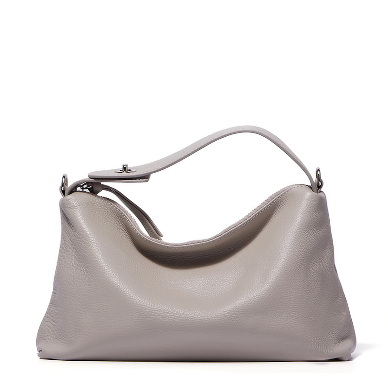 Soft Matte Leather Pillow Tote Bag