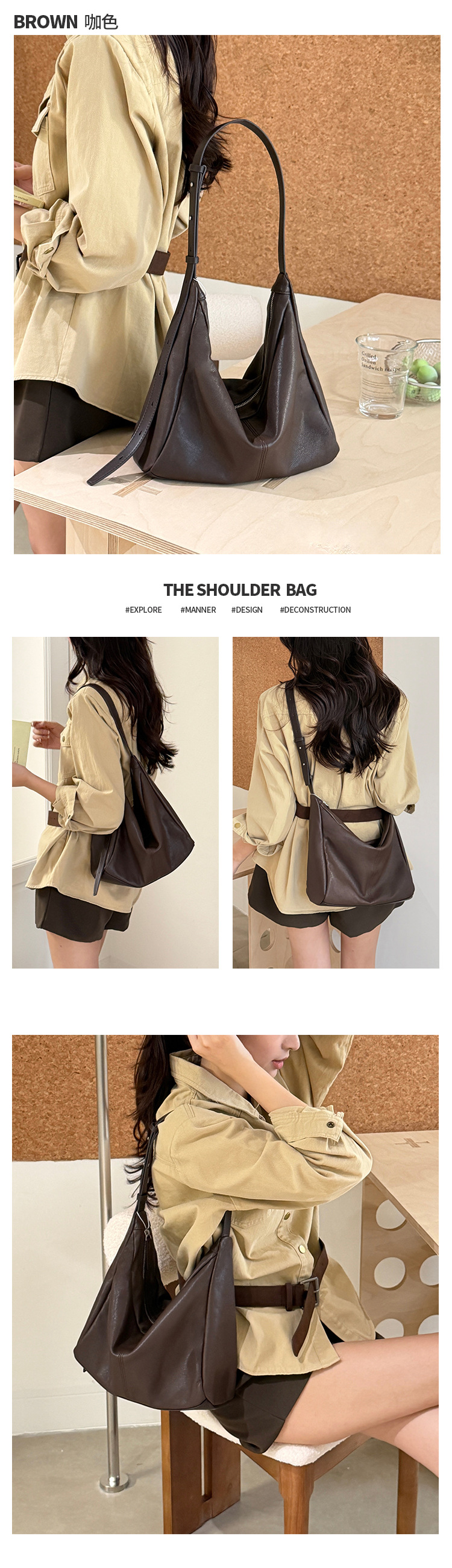 Slouchy Lambskin Hobo Bag