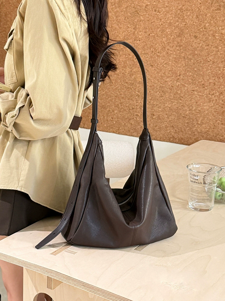 Slouchy Lambskin Hobo Bag