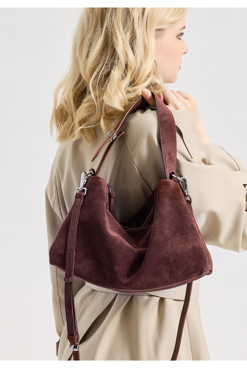 Soft Matte Leather Pillow Tote Bag