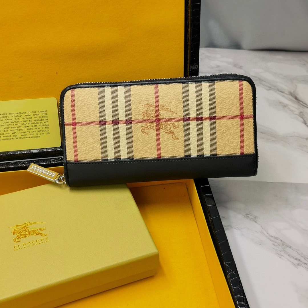 【BUREERRYرسمي المتجر الرسمي】（Burberry） محفظة 19.5x10x2.5cm