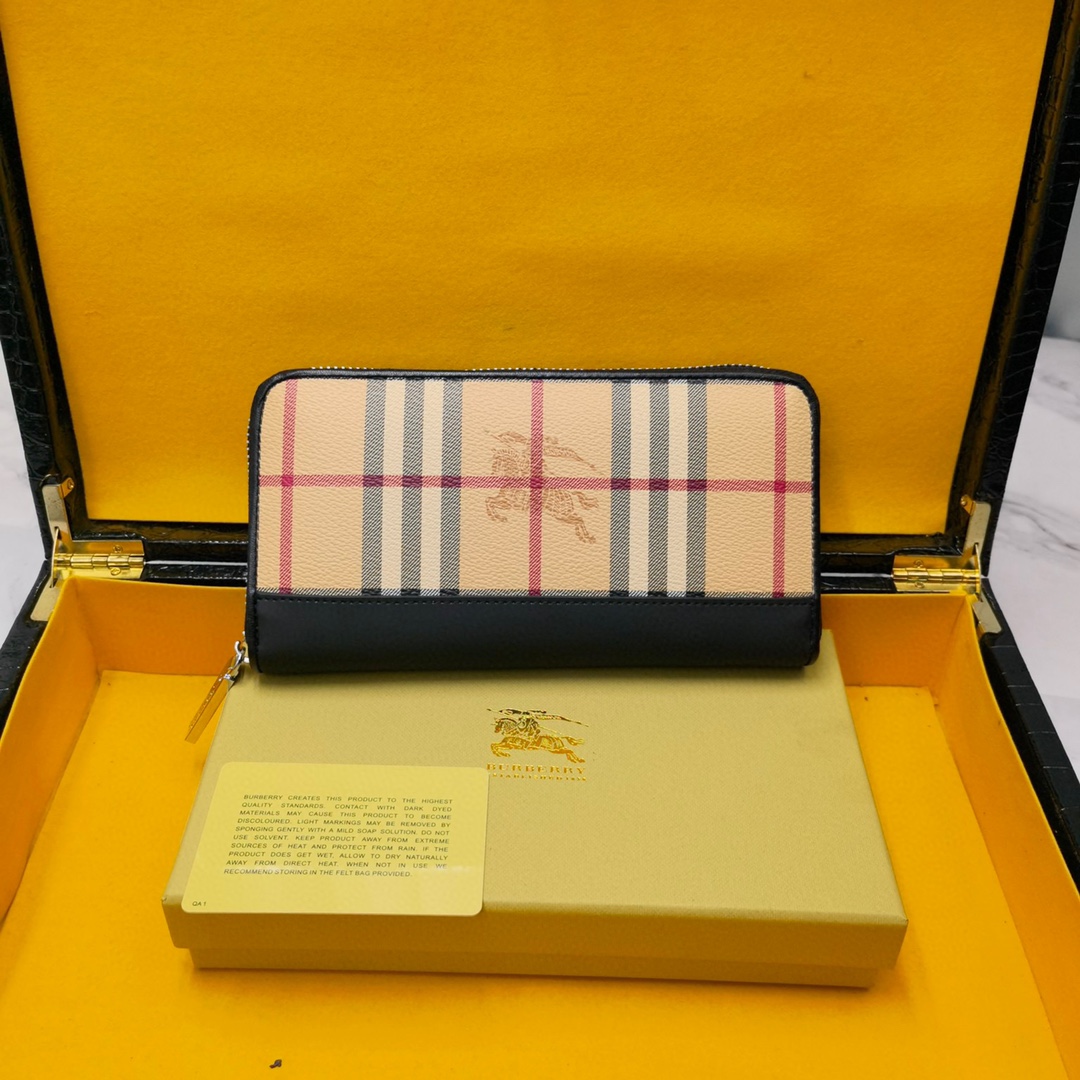 【BUREERRYرسمي المتجر الرسمي】（Burberry） محفظة 19.5x10x2.5cm
