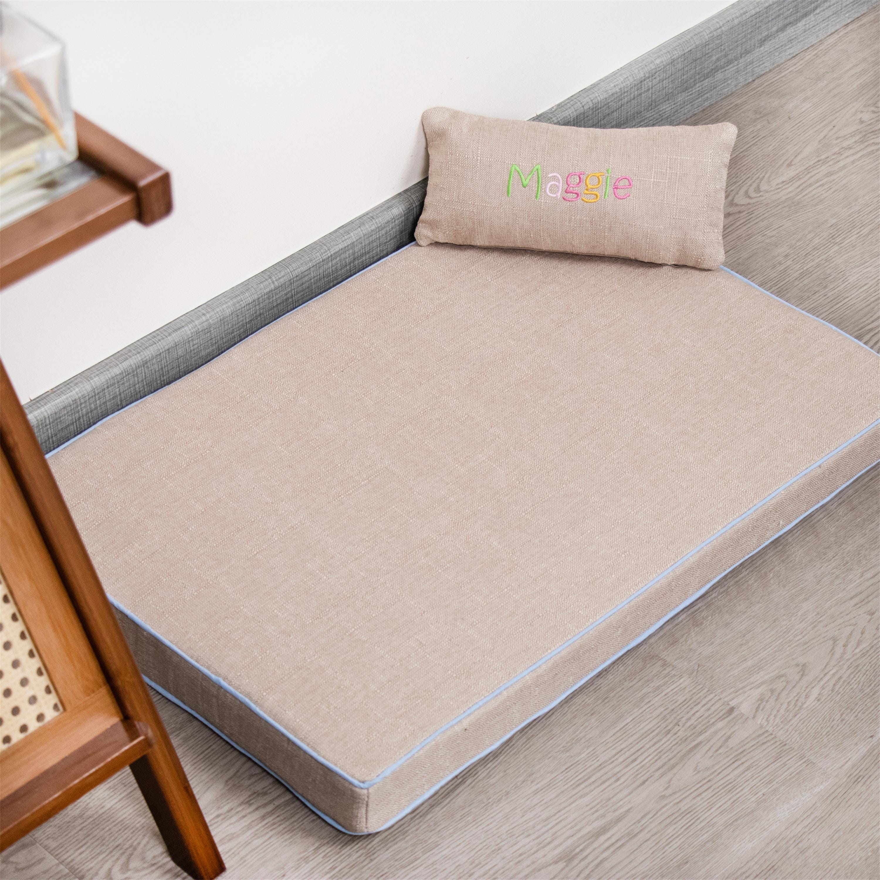 Personalized Waterproof Pet Bed Cover, Washable Dog Bed Mattress