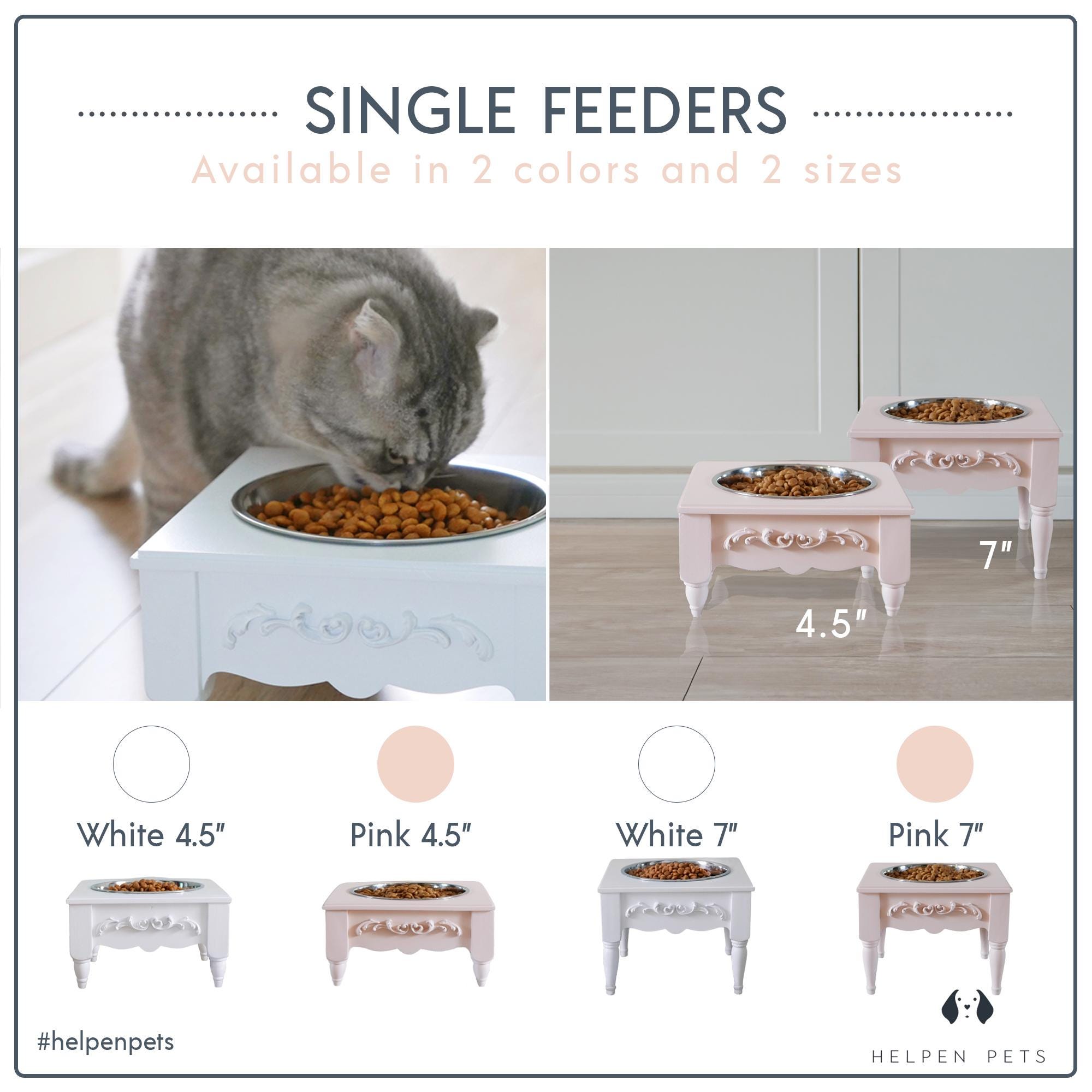 Scrollie Single Raised Feeder
